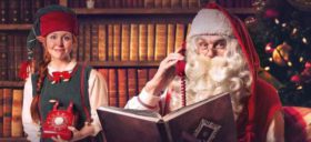 babbo natale al telefono con tuo figlio
